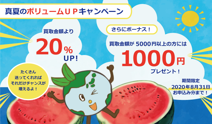 買取査定額20%アップイメージ